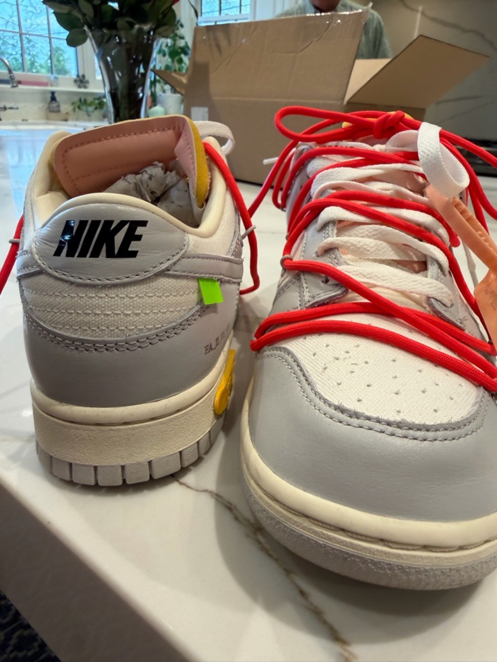 Nike Off White x Dunk Low Lot 06/50 - Size 9.5 - worn once!! - Picture 12 of 12